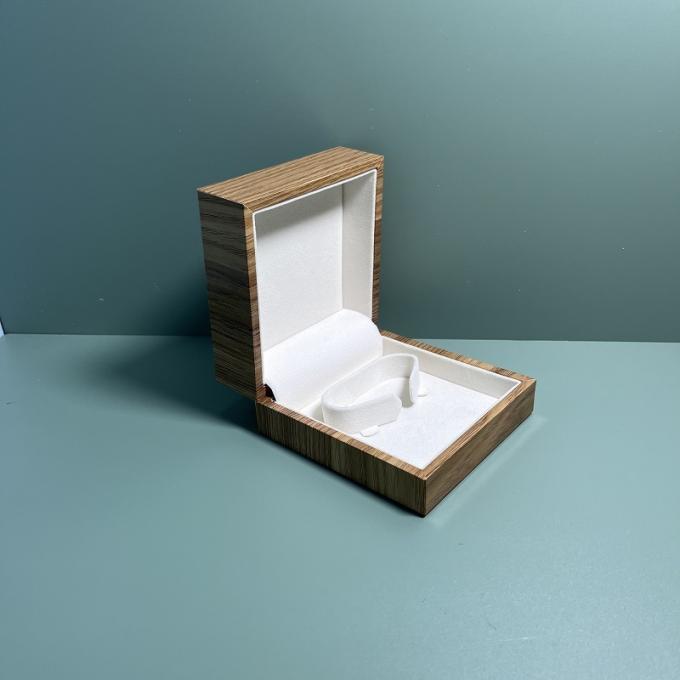 Het Document van de vervaardigingdouane Houten Juwelenvakje voor Ring Earring Pendant Bangle Bracelet-Halsbandgift