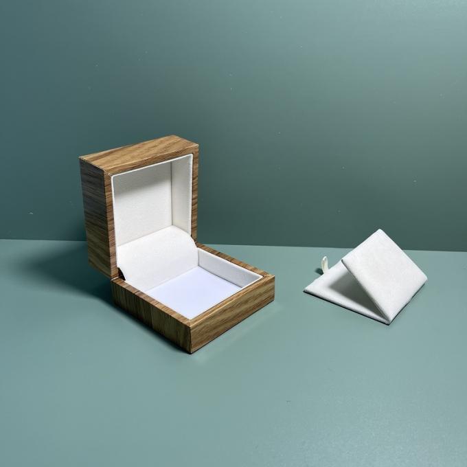 Het Document van de vervaardigingdouane Houten Juwelenvakje voor Ring Earring Pendant Bangle Bracelet-Halsbandgift