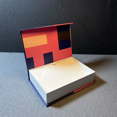 Het geometrische van de de Juwelendoos van de Patroon Magnetische Sluiting Kleine Karton Ring Boxes For Girls