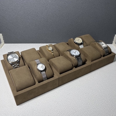 De in reliëf gemaakte Doos van de de Vitrinegift van het Embleempu Houten Horloge voor Horlogeopslag