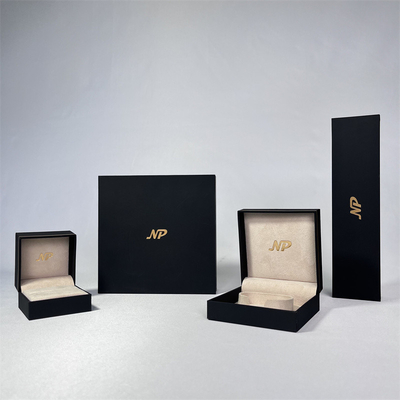 Het Document van de Natpakkunstleer de Vakjes van de Juwelengift met Gouden Rand