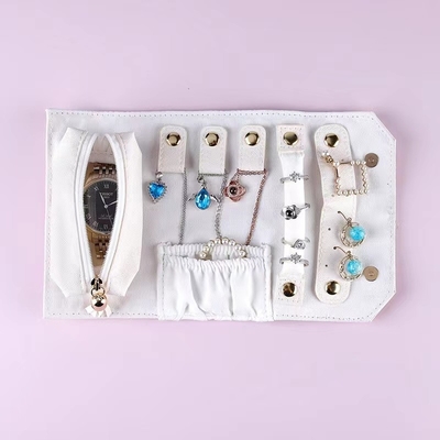 Van de het Op een hoger niveau weergevenhalsband van Pu Ring Earring Travel Jewelry Organizer de Organisator For Women