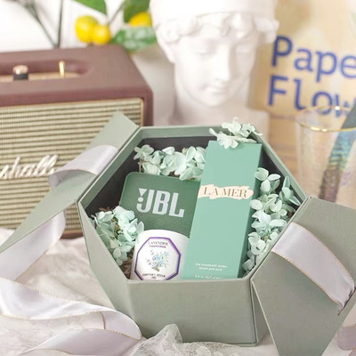 Het rekupereerbare Lint van Matt Lamination Gift Pack With van Luxe Kosmetische Verpakkende Dozen