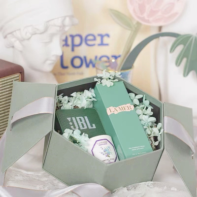 Het rekupereerbare Lint van Matt Lamination Gift Pack With van Luxe Kosmetische Verpakkende Dozen