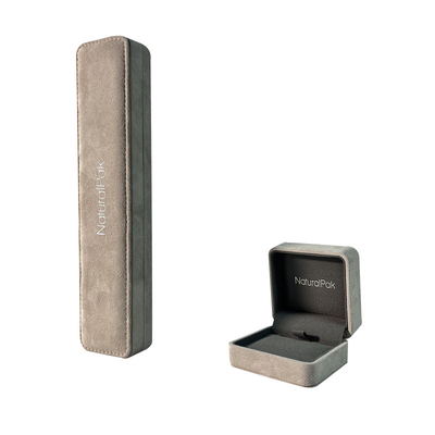 In het groot Ronde van de de Juwelendoos van het hoekfluweel van de de Luxeoorring de Armbandhalsband Ring Box Jewelry Packaging Box