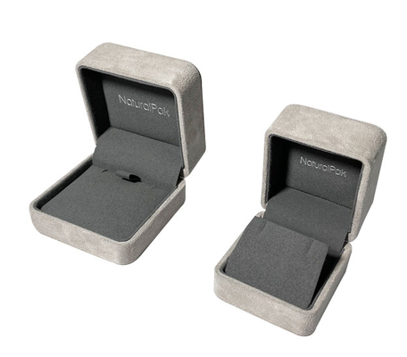 In het groot Ronde van de de Juwelendoos van het hoekfluweel van de de Luxeoorring de Armbandhalsband Ring Box Jewelry Packaging Box