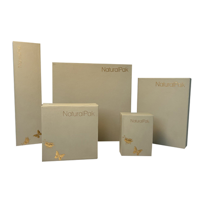 Beige Luxejuwelen de Juwelengevallen van Verpakkingsdozen voor Oorringen