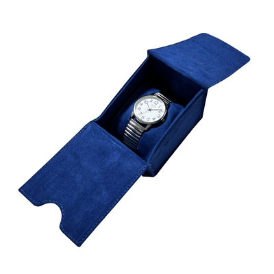 Speciale Blauwe het Horlogevertoning van de Suèdeluxe