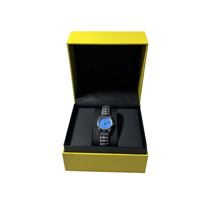 Gele Zwarte van de de Doosdouane van het Luxe Enige Horloge het Horloge Verpakkende Doos met Versiering