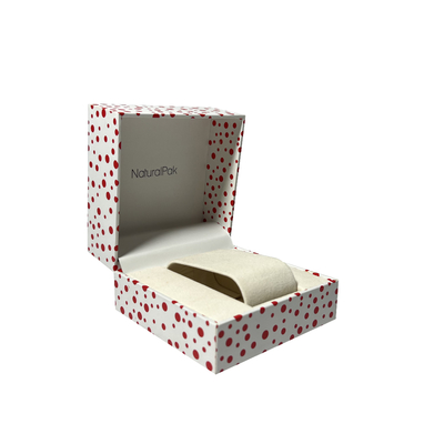 De polka Tweedelig Dot Wrist Watch Packaging Boxes lanceert Kartongift Verpakking