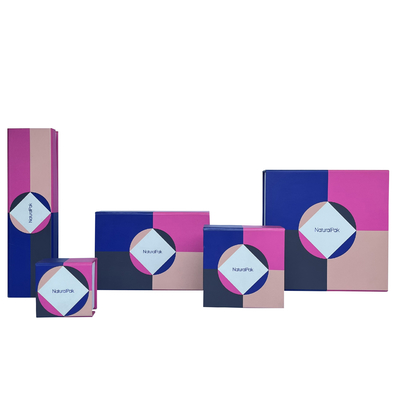 Het geometrische van de de Juwelendoos van de Patroon Magnetische Sluiting Kleine Karton Ring Boxes For Girls
