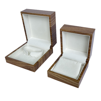 Het Document van de vervaardigingdouane Houten Juwelenvakje voor Ring Earring Pendant Bangle Bracelet-Halsbandgift