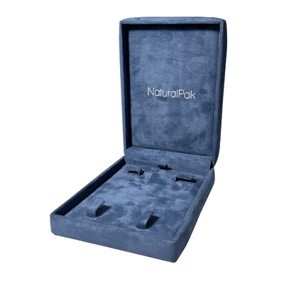 Pale Blue Luxury Jewelry Packaging-van de de Armbandoorring van de Dozen Decoratieve Halsband de Giftdoos
