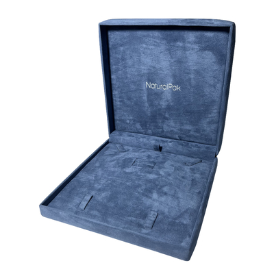 Pale Blue Luxury Jewelry Packaging-van de de Armbandoorring van de Dozen Decoratieve Halsband de Giftdoos