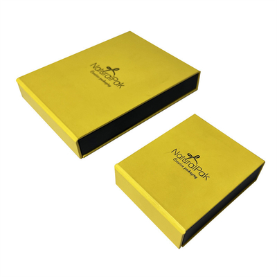 OEM ODM de Magnetische Doos Helder Geel Magnetisch Ring Box van Sluitingsjuwelen