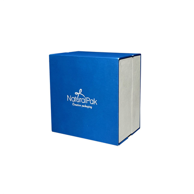 Doos van de Doosjuwelen van Sapphire Blue Plastic Luxury Watch de Verpakkende voor Halsbanden en Oorringen