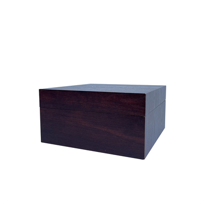 Het Document van de douanewijn Rood Houten Verpakkend Vakje Zilveren Metaal Logo Watch Set Box