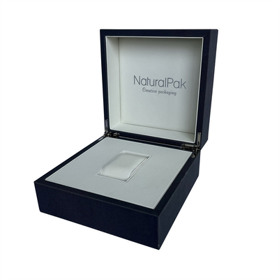 Roompu Houten Polshorloge Verpakkend Doos In reliëf gemaakt Logo Watch Box For Men