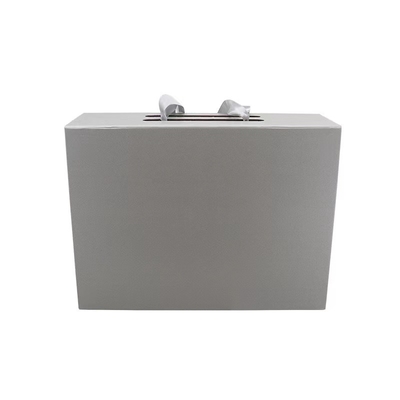 De zilveren Grey Luxury Folding Gift Boxes-Oem Kleine Doos van de Kartongift met Lange Strook
