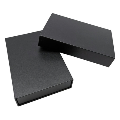Het Document van Debossedlogo luxury folding gift boxes Zwart Gedrukt Presentatievakje