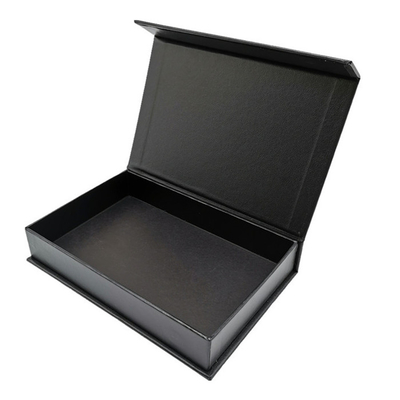 Het Document van Debossedlogo luxury folding gift boxes Zwart Gedrukt Presentatievakje