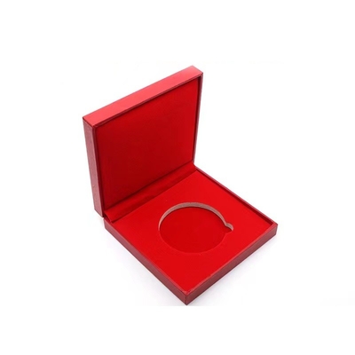 75*85*36mm behandelde de HerdenkingsMuntautomatenkunstleer de Vierkante Doos van de Muntstukmedaille