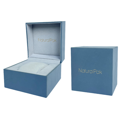 Lichtblauw Horloge Houder In reliëf gemaakt Logo Watch And Bracelet Box