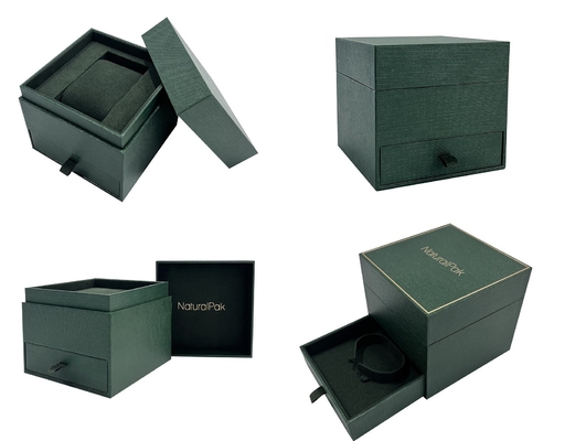 Rechthoek Kartonnen Custom Watch Box Verpakking Stijf