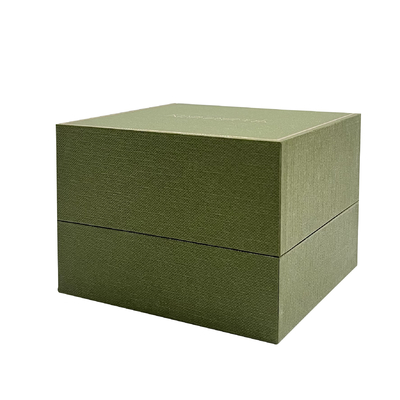 Fluwelen luxe horlogeverpakking met gouden frame