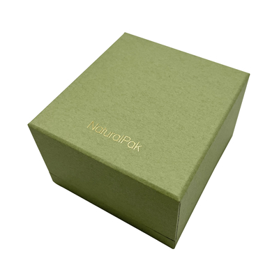 Groene Nevel Geschilderde Ring Luxury Jewelry Case With-Achthoekvorm