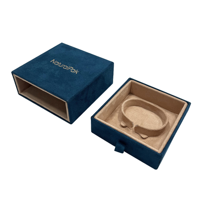 Hoge van de Ladejuwelen van het Beëindigensuède de Verpakkingsdoos voor Ring Earring Pendant Bangle Bracelet