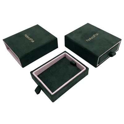 2C de Juwelendoos van de suèdelade Verpakking voor Ring Earring Pendant Bangle Bracelet