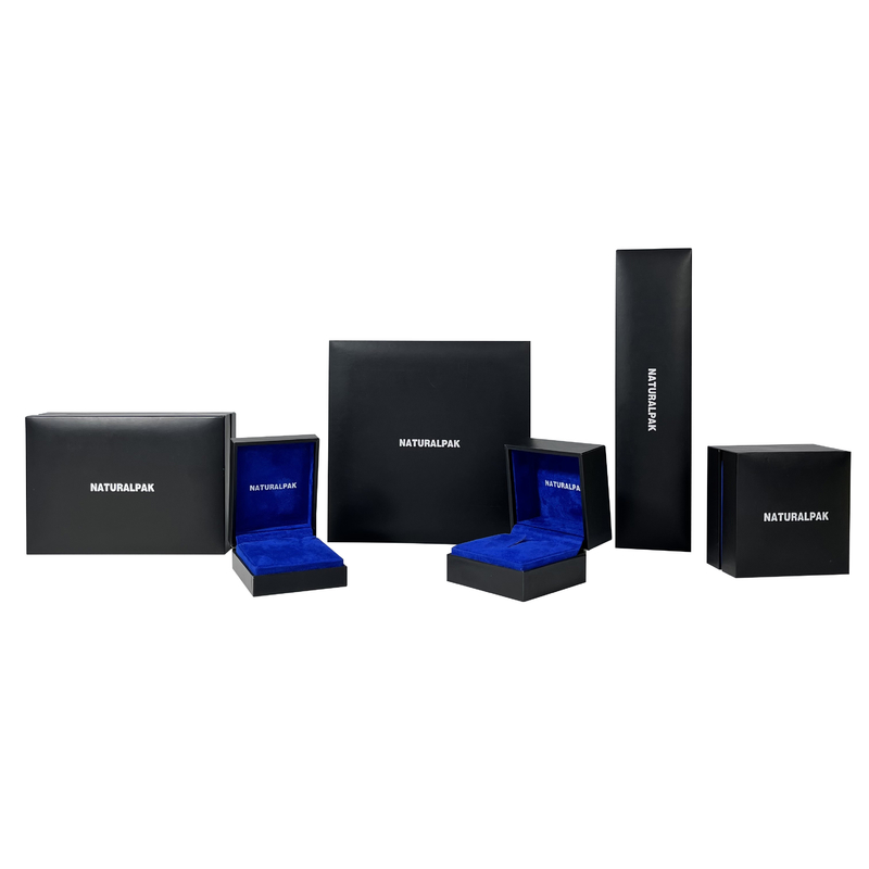 De Juwelen Verpakkende Dozen van de marineluxe Twee de Giftdozen van de Schaduwen Blauwe Middelgrote Grootte met Deksels